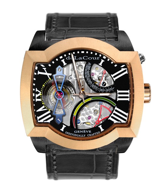 Replica DeLaCour Saqra Monotourbillon Carbon Case Rose Gold Bezel WACP0001-0942 Replica Watch Replica DeLaCour Saqra Monotourbillon Carbon Case Rose Gold Bezel WACP0001-0942 Replica Watch